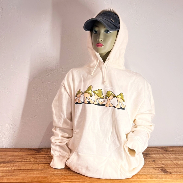 Vintage "Shrooms" 90s Style Walking Mushroom Hoodie