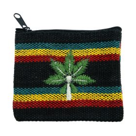 Hanf Geldbörse Rasta Leaf