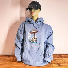Oversized Hoodie "Mystic Mushroom" Blaugrau