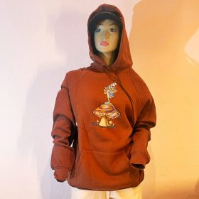 Oversize Hoodie "Mystic Mushroom" Deep Chocolate
